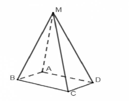 Точка M находится вне плоскости параллелограмма ABCD. Сторона AB параллелограмма ABCD равна 6 см. Вы
