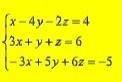 Розв'язати систему лінійних рівнянь за до оберненої матриці