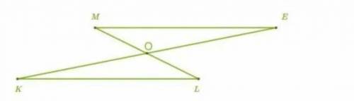 Точка пересечения O — серединная точка для обоих отрезков PE и TM. Как исполняется первый признак ра