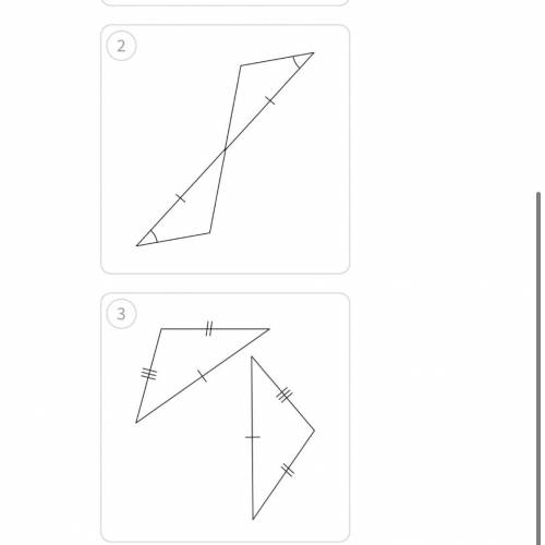 Определить какие это треугольники по признаку равенства треугольников 20 б