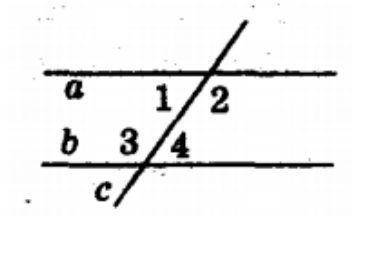 На рисунку a || b, c - січна, кут 3 - кут 1 = 100°. Знайдіть кут 4.