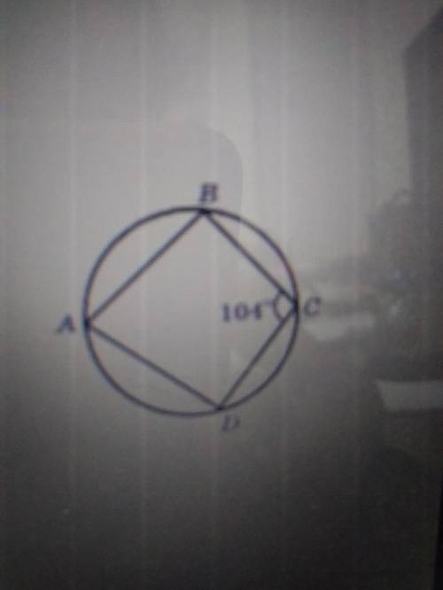 Какова градусная мера угла bad четырехугольника abcd изображенного на рисунке