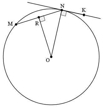 1. Вычисли угол RNK и радиус окружности, если MN= 86, а угол RNO=60°.