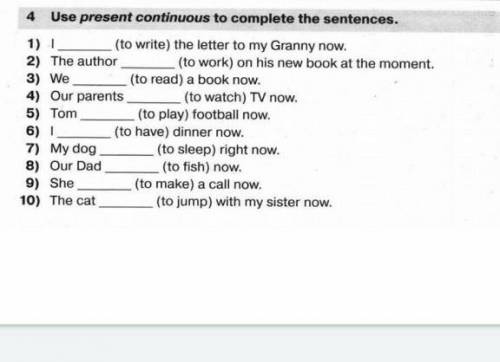 Use present simple to complete the sentences