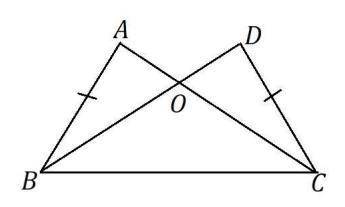 На рисунке(прикрепил) AB = CD, AC = BD. Докажите, что 0D = A0.