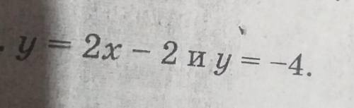 зпдание: Постройте графики функций, и укажите координаты точек пересечения, этих графиков( показано