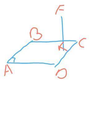 до площини прямокутника ABCD проведено перпендикуляр FK проведіть перпендикуляр из точки F до прямої