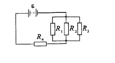 ЭДС батареи 100 В R1=40 Om, R2=80 Om, R3=40 Om, R4= 34 Om. Какой ток проходит через второй резистор