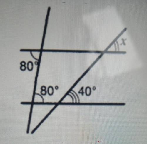 Знайдіть градусну міру кута x