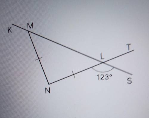 Рассмотрите рисунок и найдите значение углов угол KMN=угол LMN=угол MLN=угол MLT=