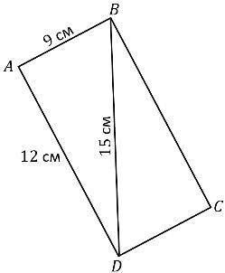 На рисунку зображений прямокутник ABCD. Чому дорівнює відстань від точки С до прямої AD?