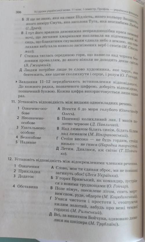 11 клас, Контрольна робота,Синтаксис