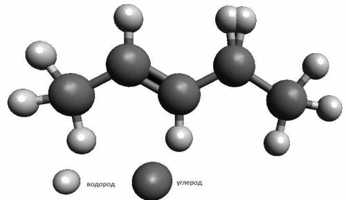 На рисунке приведена модель органического вещества: Выберите соединение, которое является его гомоло