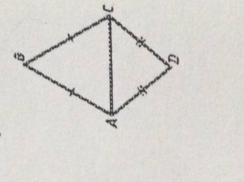 На рисунке равнобедренный треугольник ABC и равнобедренный треугольник ADC имеют общее основание. До