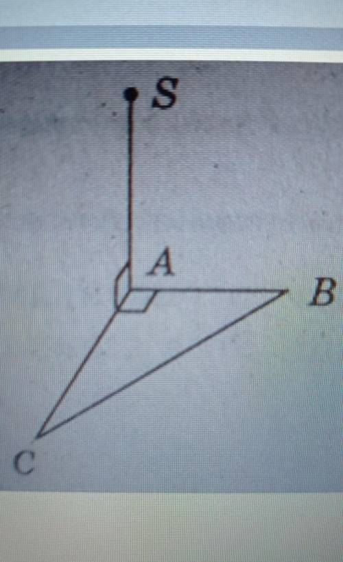 Точка S лежить поза площиною трикутника ABC, причому ASIAC, ABIAC. Виберіть правильне твердження.