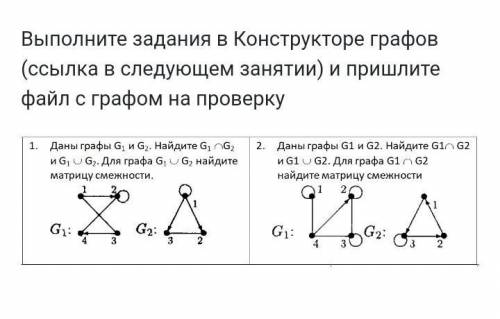 Даны графы g1 и g2...