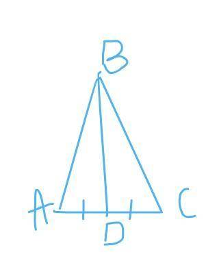 найдите медиану BD равнобедренного треугольника ABC с основанием AC и периметром 22 см, если перимет