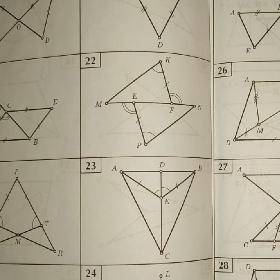 Доказать равенство всех равных треугольников, 22 и 23 задания