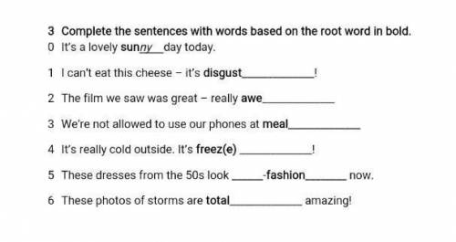 Дополните предложения словами, основанными на корневом слове, выделенными жирным шрифтом.