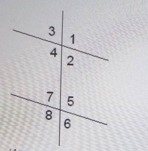 Известно, что две параллельные прямые пересечены третьей прямой. Если угол 3=75°, то угол 7 =? °
