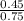 \frac{0.45}{0.75}