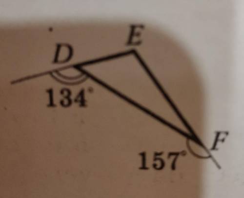 Найдите на рисунке 183 неизвестные углы треугольника DEF.