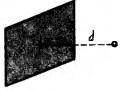 Расстоянии d=10см от точечного заряда находится равномерно заряженная квадратная пластинка размером