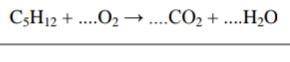 Приравняйте уравнение реакции и введите числовое значение коэффициента рядом с О2 в поле ответа.