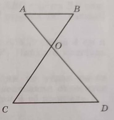 AB||CD 1)Доказать что треугольник СОD подобен треугольнику AOB2) Найти АB, если BC=24см, OB=9см, CD=