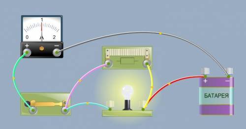 в электрической цепи сопротивление лампочки в 4 раза больше чем сопротивление резистора, найдите сил