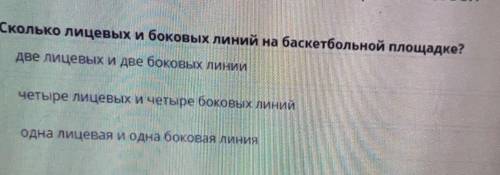 Сколько лицевых и боковых линий на баскетбольной площадке? две лицевых и две боковых линии четыре ли