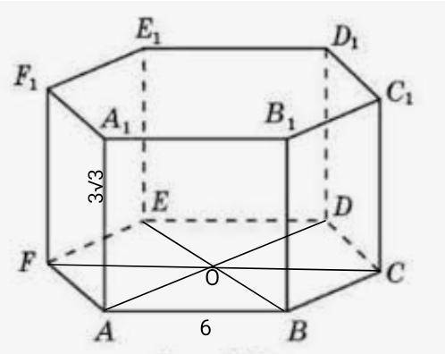 сторона основания правильной шестиугольной призмы равна 6 см а высота равна 3 корень из 3 см Вычисли