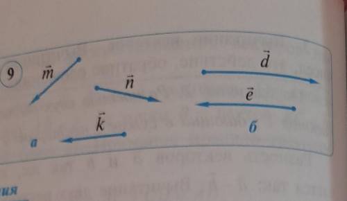 На рисунке 9 изображены векторы m, n и k , d и e. постройте векторы : m+n+k