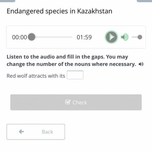 Endangered species in Kazakhstan Нужны ответы на весь тест