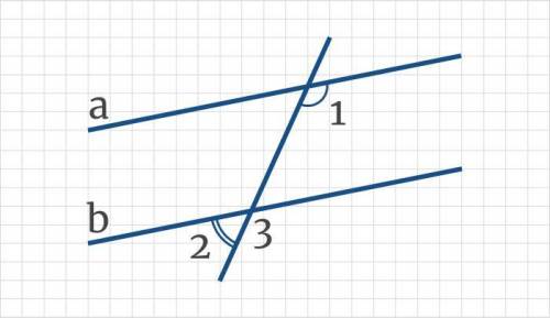 Введите с клавиатуры пропущенные элементы. Дано: ∠1 = 124°, ∠2 = 56°. Докажите, что прямые a и b пар