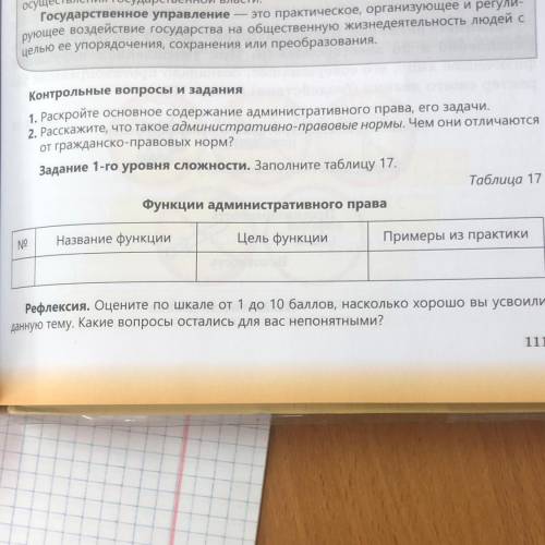 Функции административного права NE Название функции Цель функции Примеры из практики