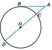 На малюнку AB - дотична до кола, точка O - центр кола, AB = 8 см, AO = 10 см. Знайдіть діаметр кола.