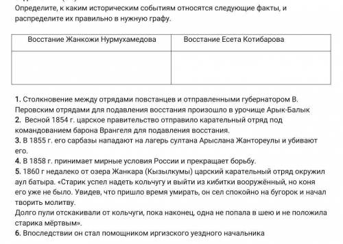 осталось пару минут История КазахстанаОпределите, к каким историческим событиям относятся следующие 