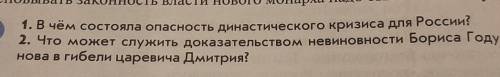 1. В чём состояла опасность династического кризиса для России? 2. Что может служить доказательством 