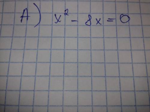 Яке з рівнянь є неповним квадратним рівнянням? а) x2 – 8x = 0; б) 5x2 – 16x + 3 = 0; в) x – 42 = 0;