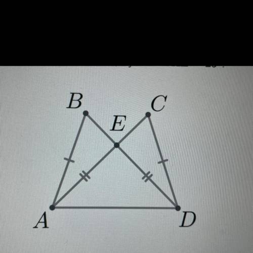 На рисунке AB = CD, AE = ED, AC = BD, a угол  Найдите угол