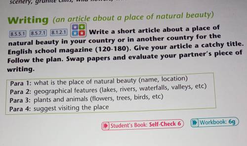 Write a short article about a place of natural beauty in your country or in another country for the 