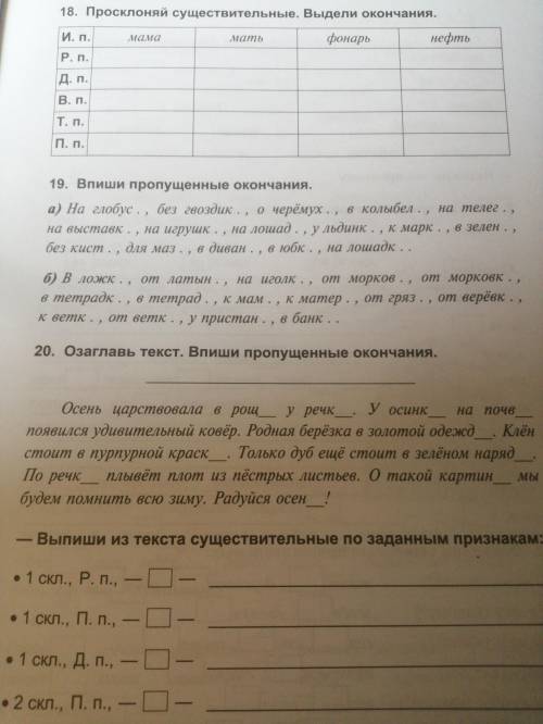 Дидактическая тетрадь 3 класс М. Ю. Полникова с 49 номер 18-19