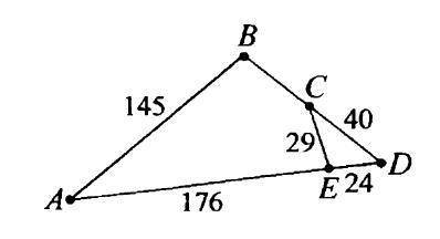Чтобы утверждать, что треугольники ABD и CED подобны по третьему признаку, необходимо указать: Вариа