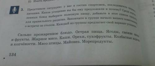 представьте ситуацию у вас в гостях спортсмен наследователь здорового питания какое угощение вы бы е