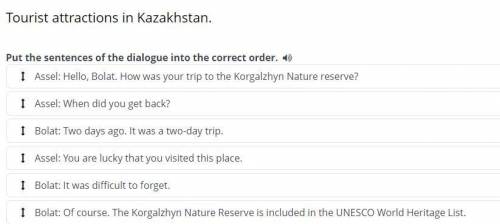 Tourist attractions in Kazakhstan.