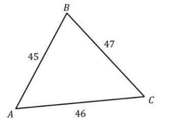 У трикутнику ABC найбільшим є кут:А) кут АБ) кут BВ) кут СГ) Визначити не можливо