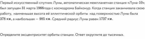 Первый искусственный спутник Луны, автоматическая межпланетная станция «Луна-10», был запущен 31 мар