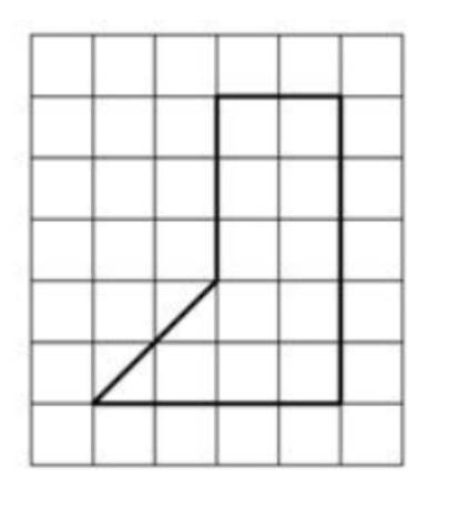 На клетчатой бумаге со стороной квадрата 1 см изображена фигура. Найдите площадь фигуры в см² (см ра