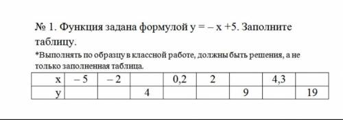 7 класс. Функции. Без графика. Только РЕШЕНИЕ и ответ